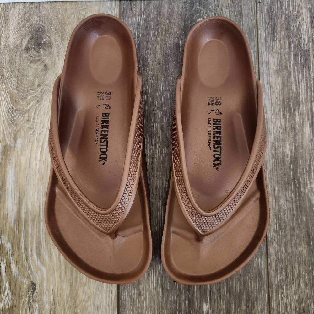 Birkenstock Women's Honolulu EVA Flip-Flop Sandals Bronze Brown 38 - Picture 5 of 7